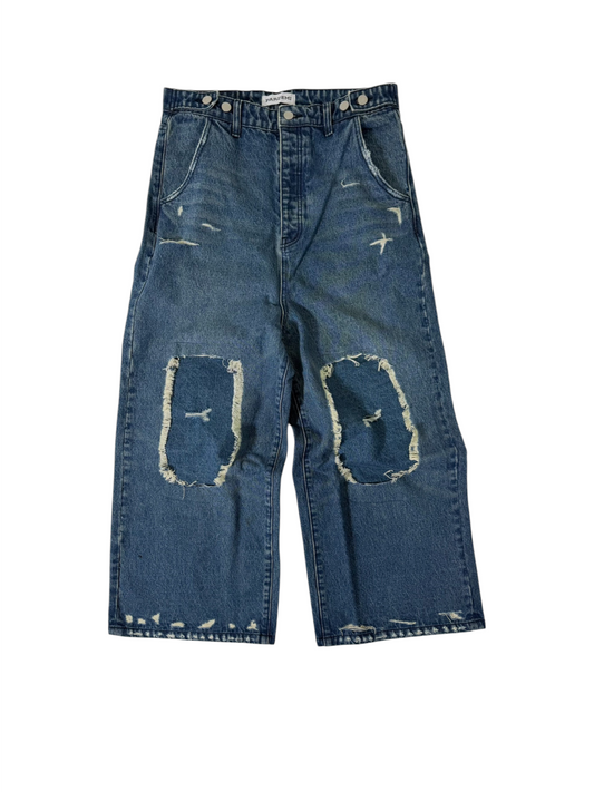 Blue Destroyed Denim