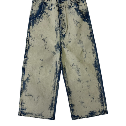 Blue Cracked Denim
