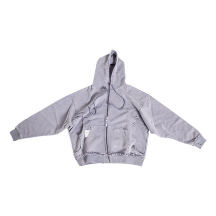 Missing Pieces Zip-Up Hoodie - Blurple